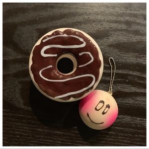 New🍒🍒Donut🍩🍩 Trinket Box & PINK Bun Squishy